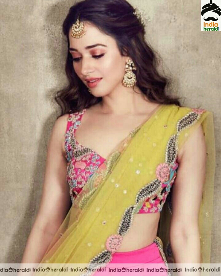 Tamannah Hot And Cute Latest Half Saree Stills