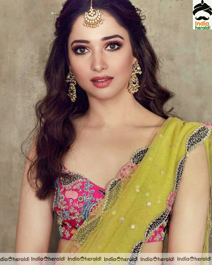 Tamannah Hot And Cute Latest Half Saree Stills