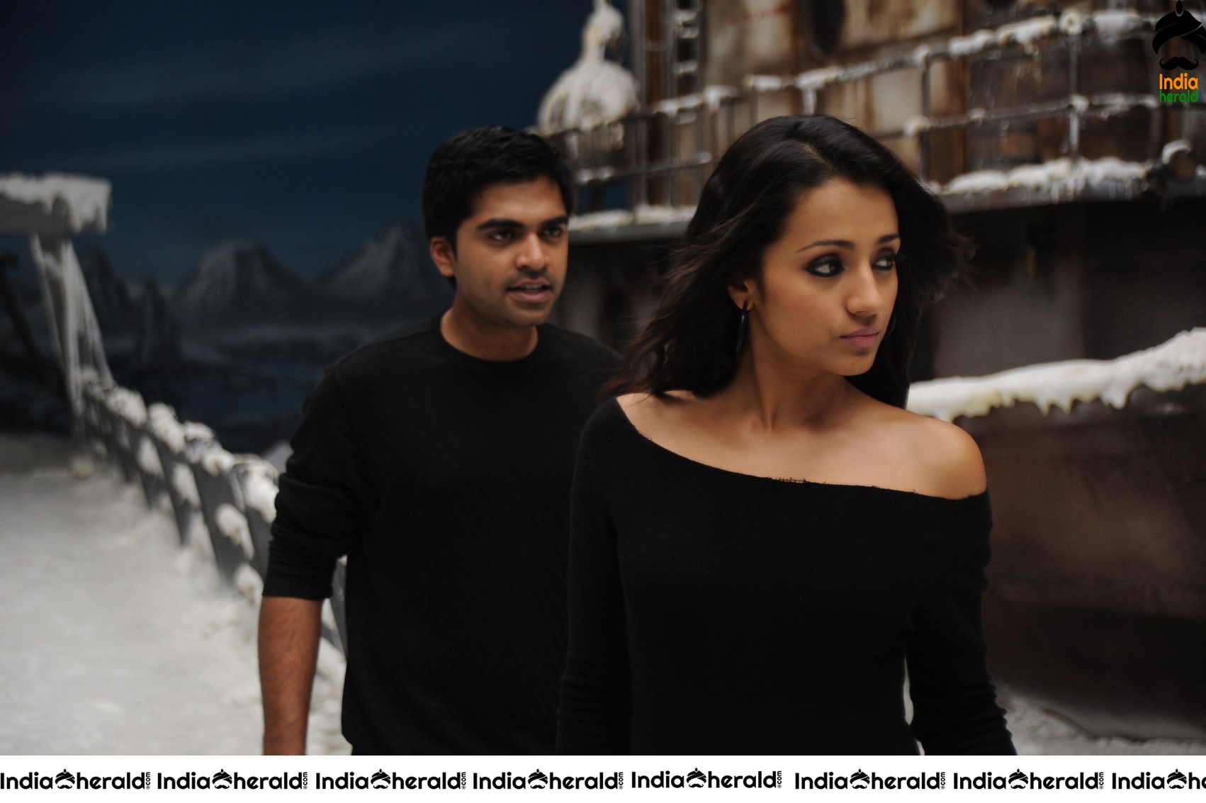 Trisha and STR photos from Romantic movie VTV Set 2