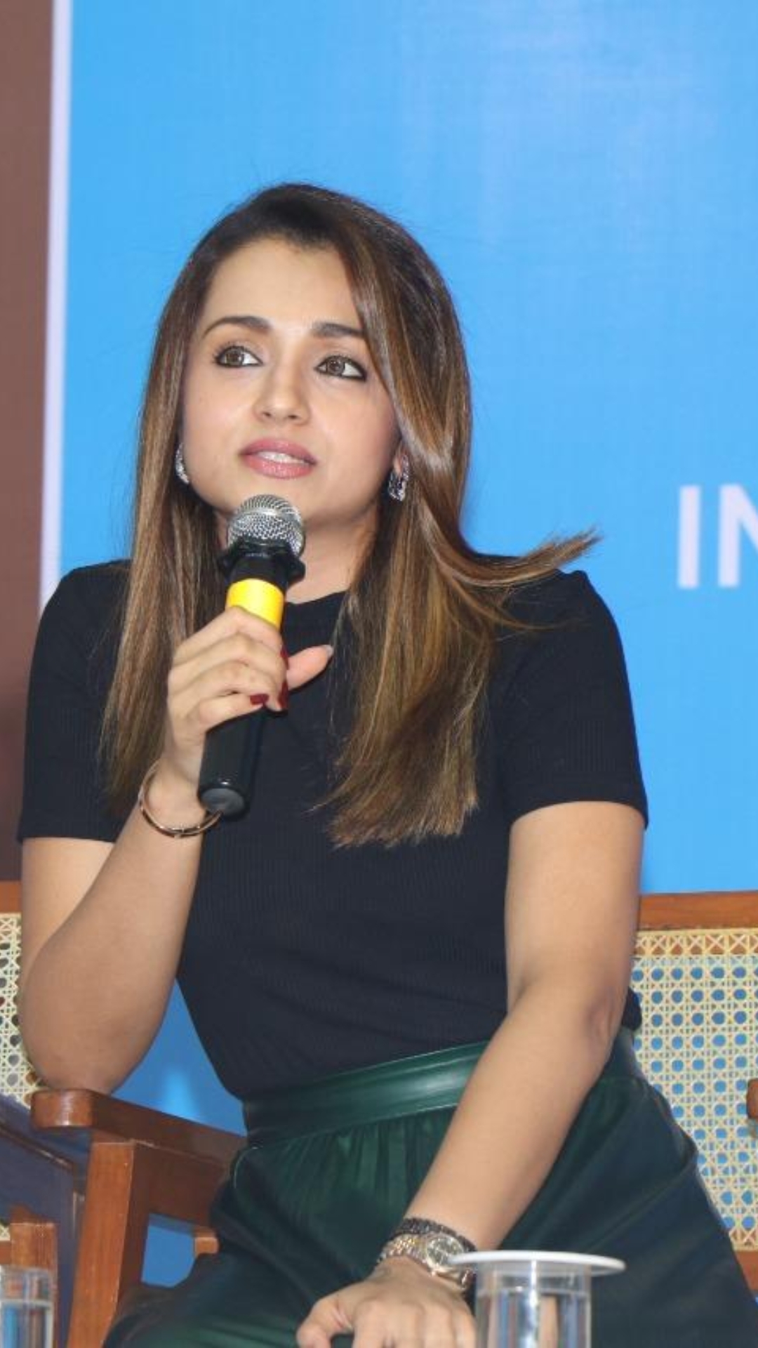 Trisha Looking Dapper At UNICEF Press Meet In Egmore Chennai Set 1