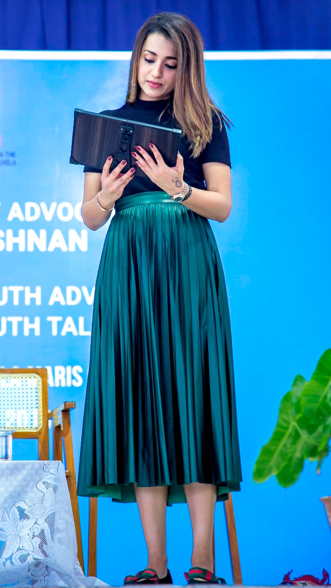 Trisha Looking Dapper At UNICEF Press Meet In Egmore Chennai Set 2