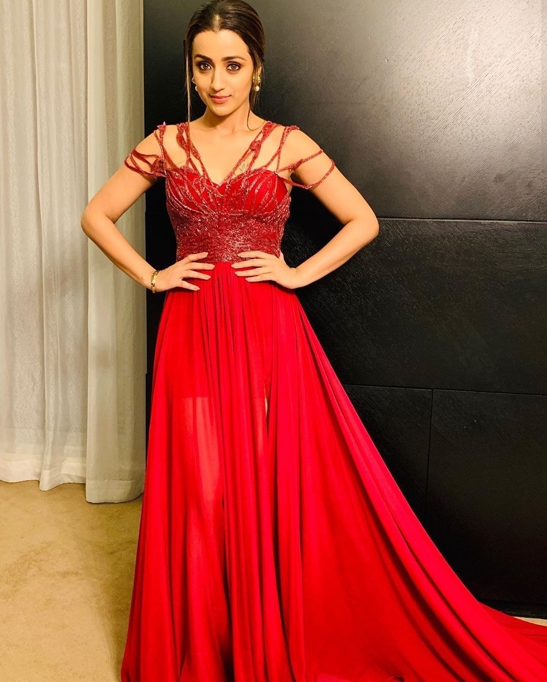 Trisha Red Hot Photo Call Event At SIIMA 2019 Event