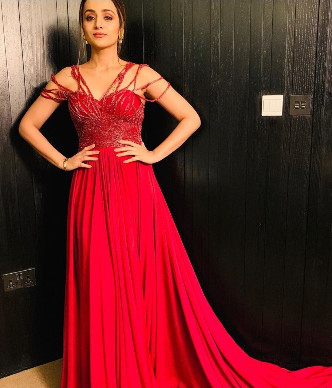 Trisha Red Hot Photo Call Event At SIIMA 2019 Event