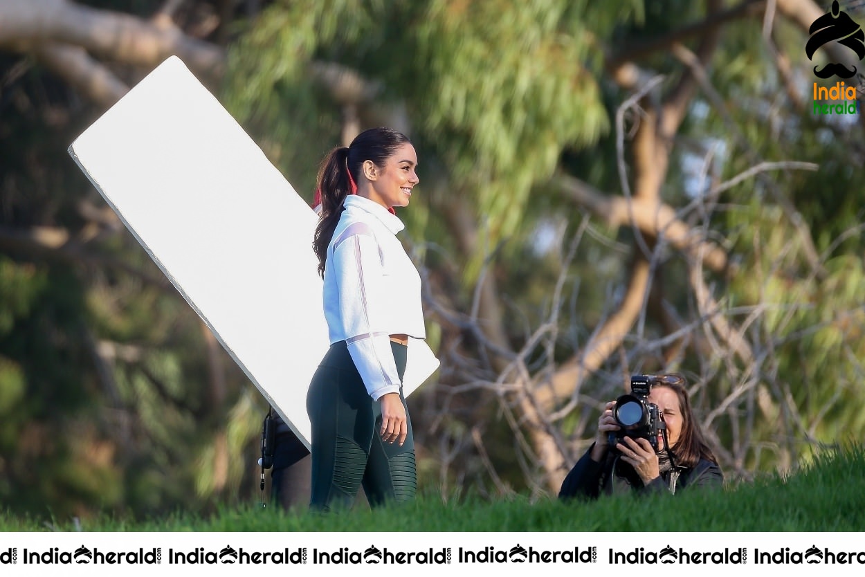 Vanessa Hudgens Filming a Sportswear Ad in Los Angeles Set 1