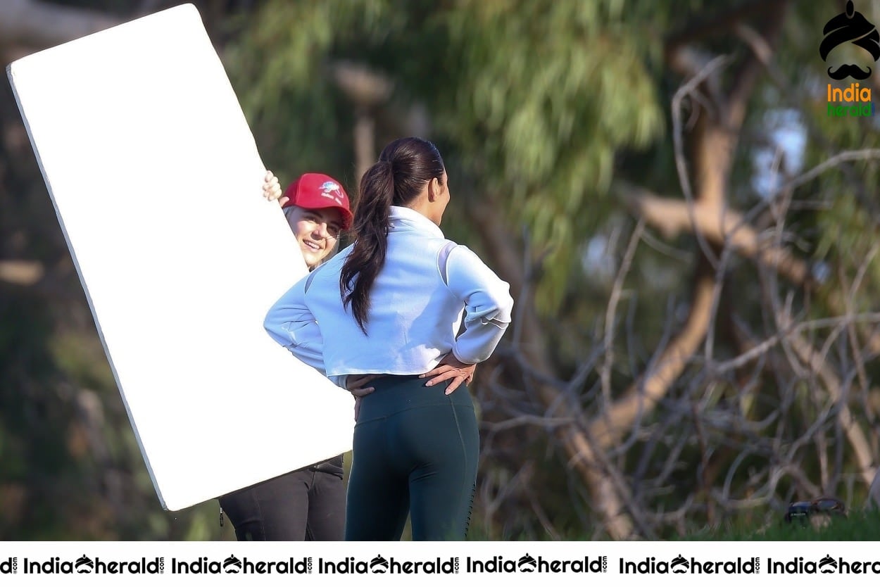 Vanessa Hudgens Filming a Sportswear Ad in Los Angeles Set 1