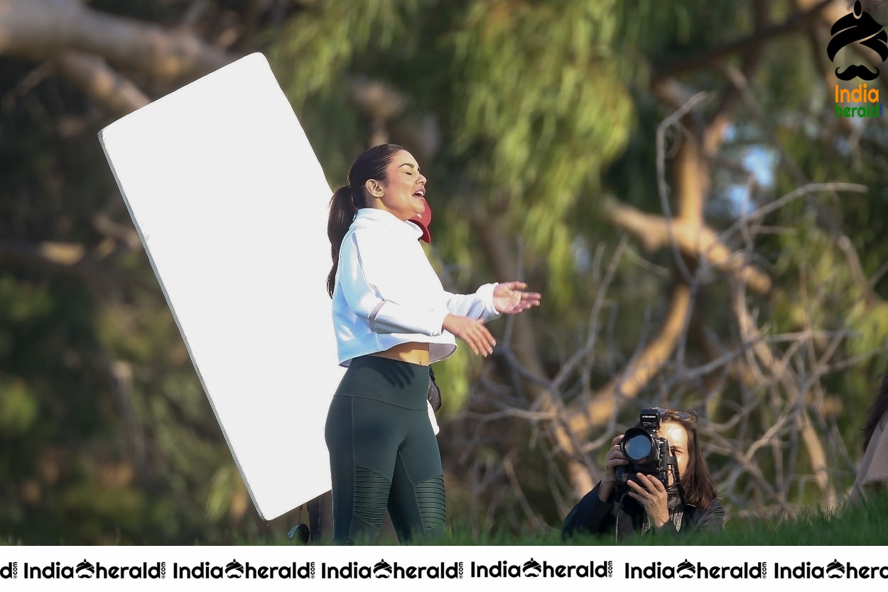 Vanessa Hudgens Filming a Sportswear Ad in Los Angeles Set 1