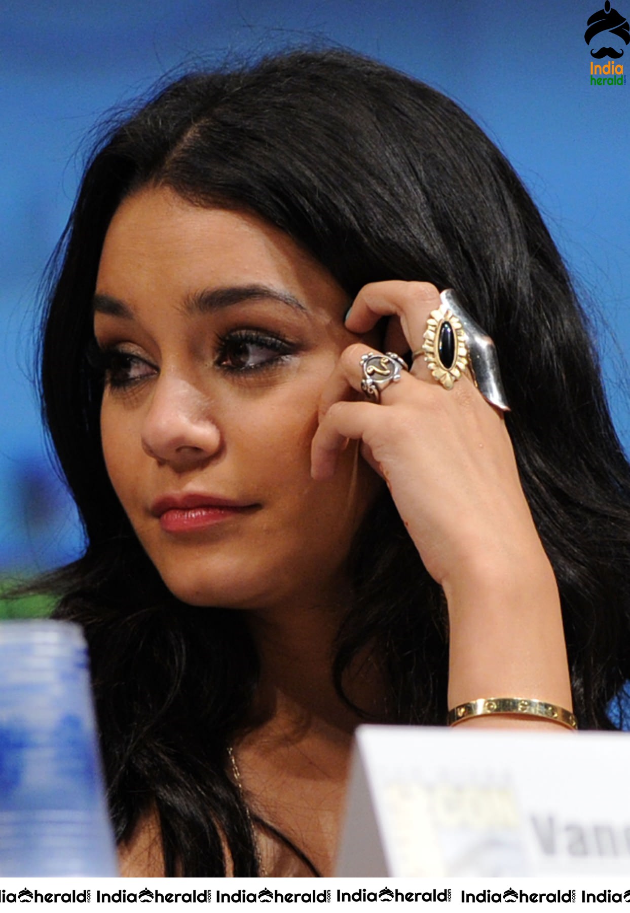 Vanessa Hudgens in a Sexy dress during Comic Con event