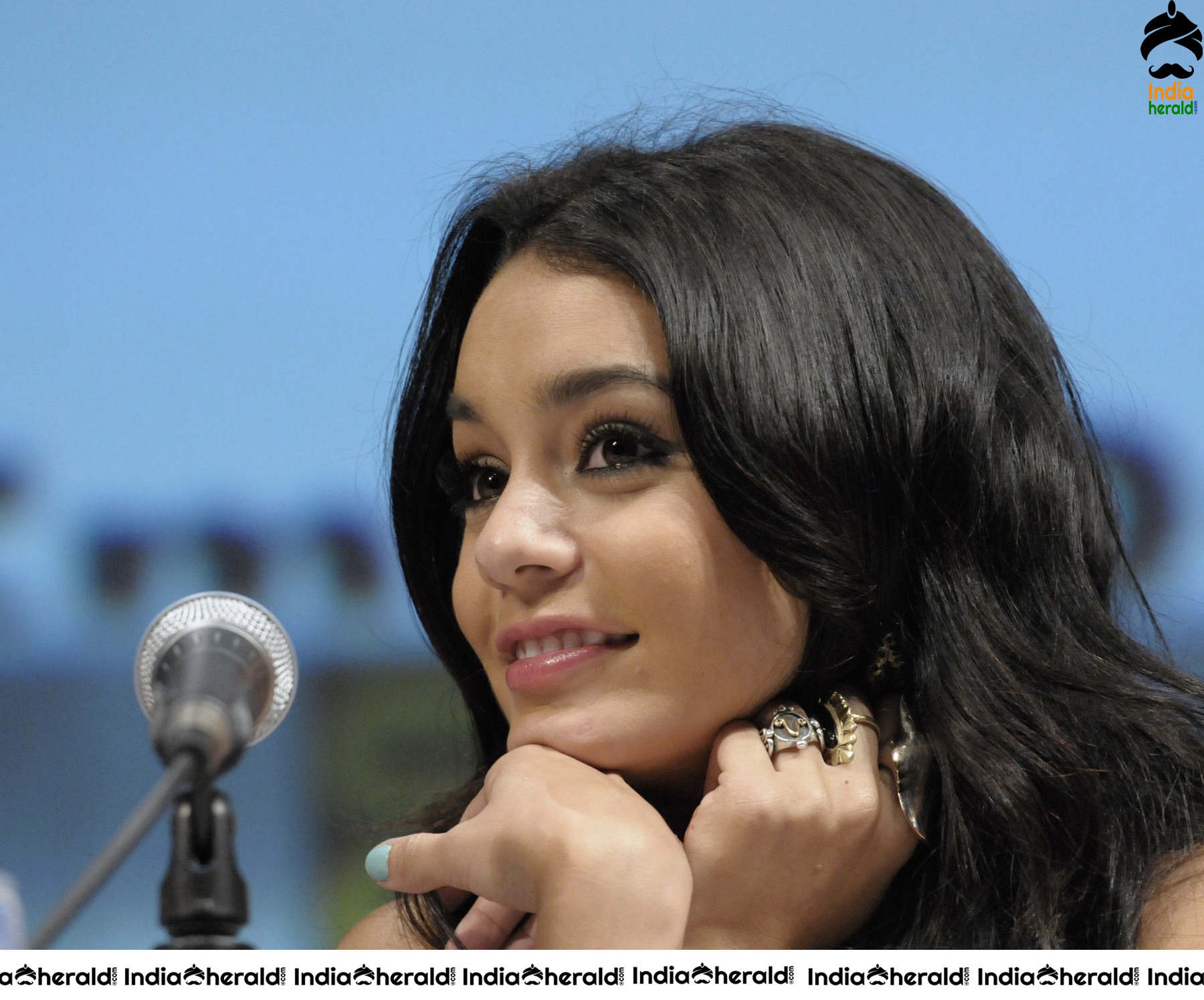 Vanessa Hudgens is all smiles as she receives Women of the Year Award