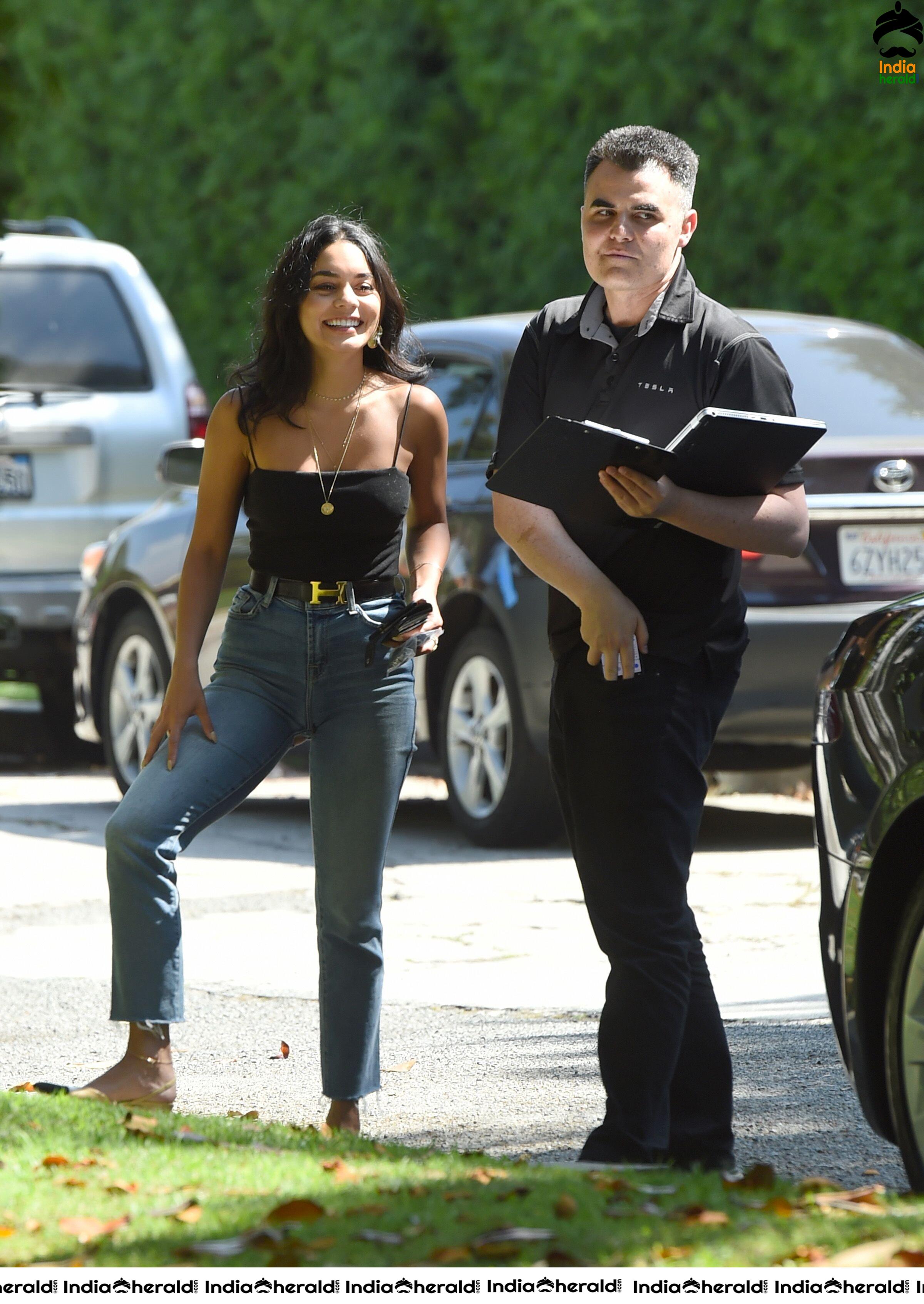 Vanessa Hudgens Strolling Outside her Home in Santa Monica Set 1