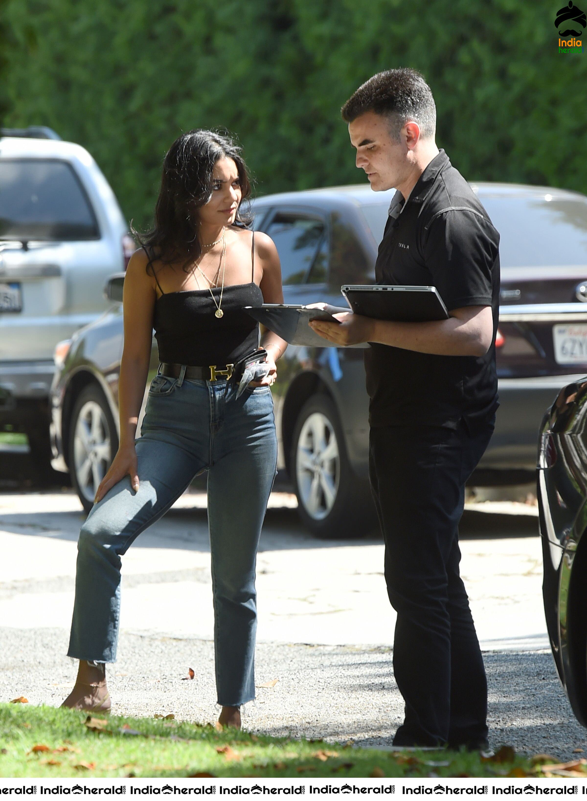 Vanessa Hudgens Strolling Outside her Home in Santa Monica Set 1
