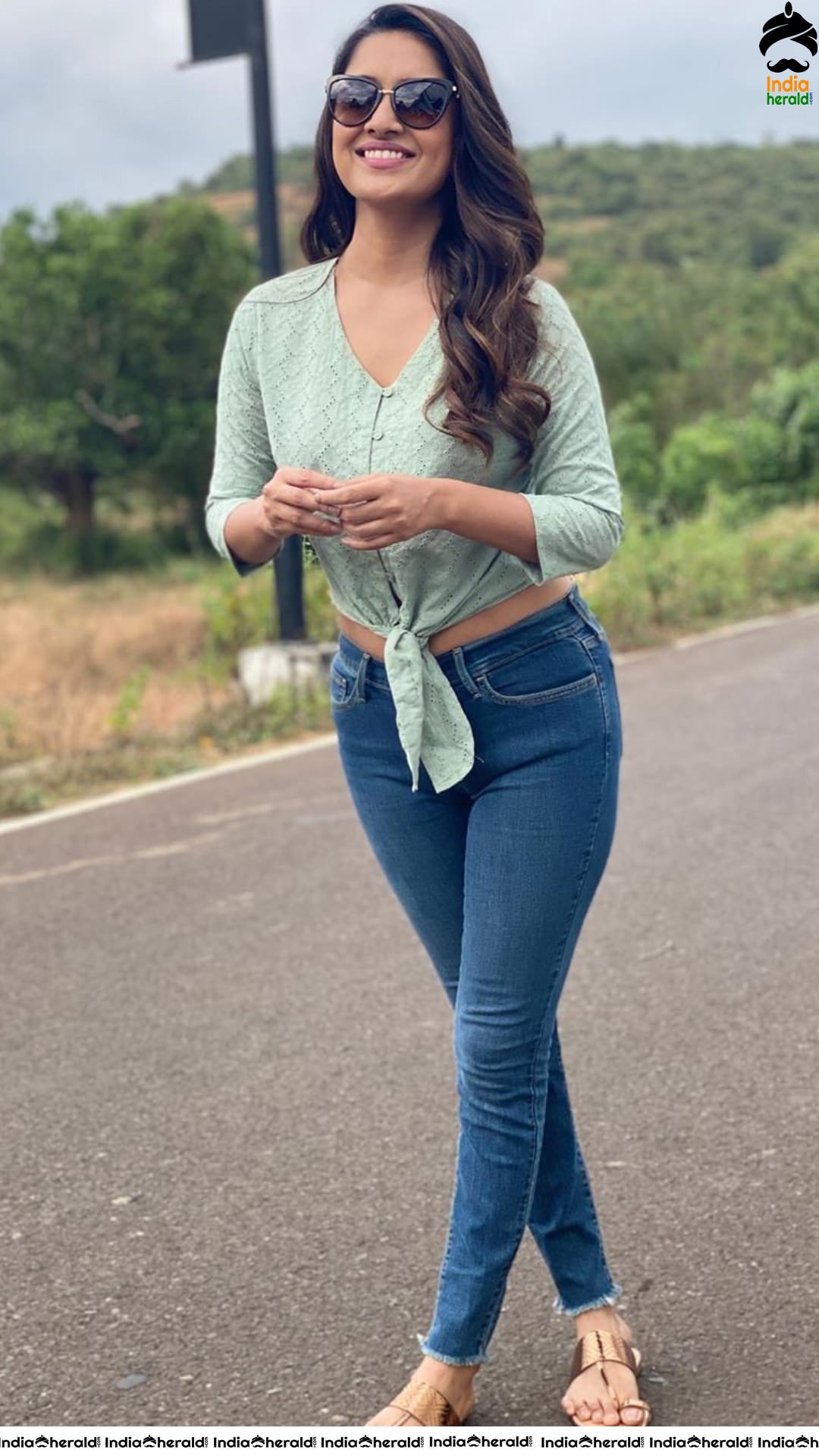 Vani Bhojan from the sets of her next flick