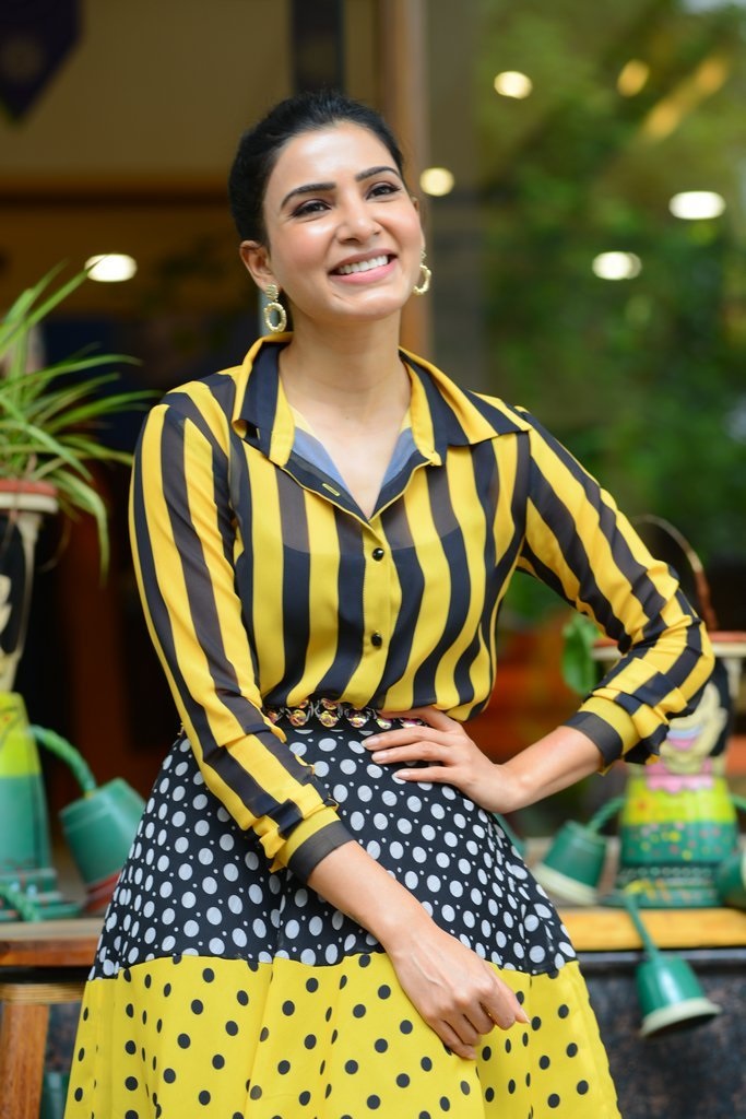 Various Hot Looks Of Samantha During Oh Baby Promotions