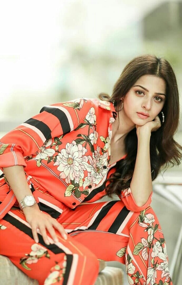 Vedhika Cute Stylish Red Dress Stills