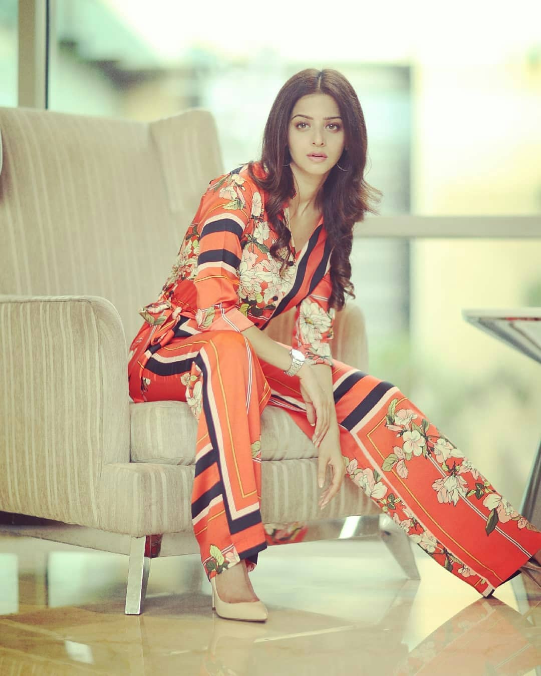 Vedhika Cute Stylish Red Dress Stills
