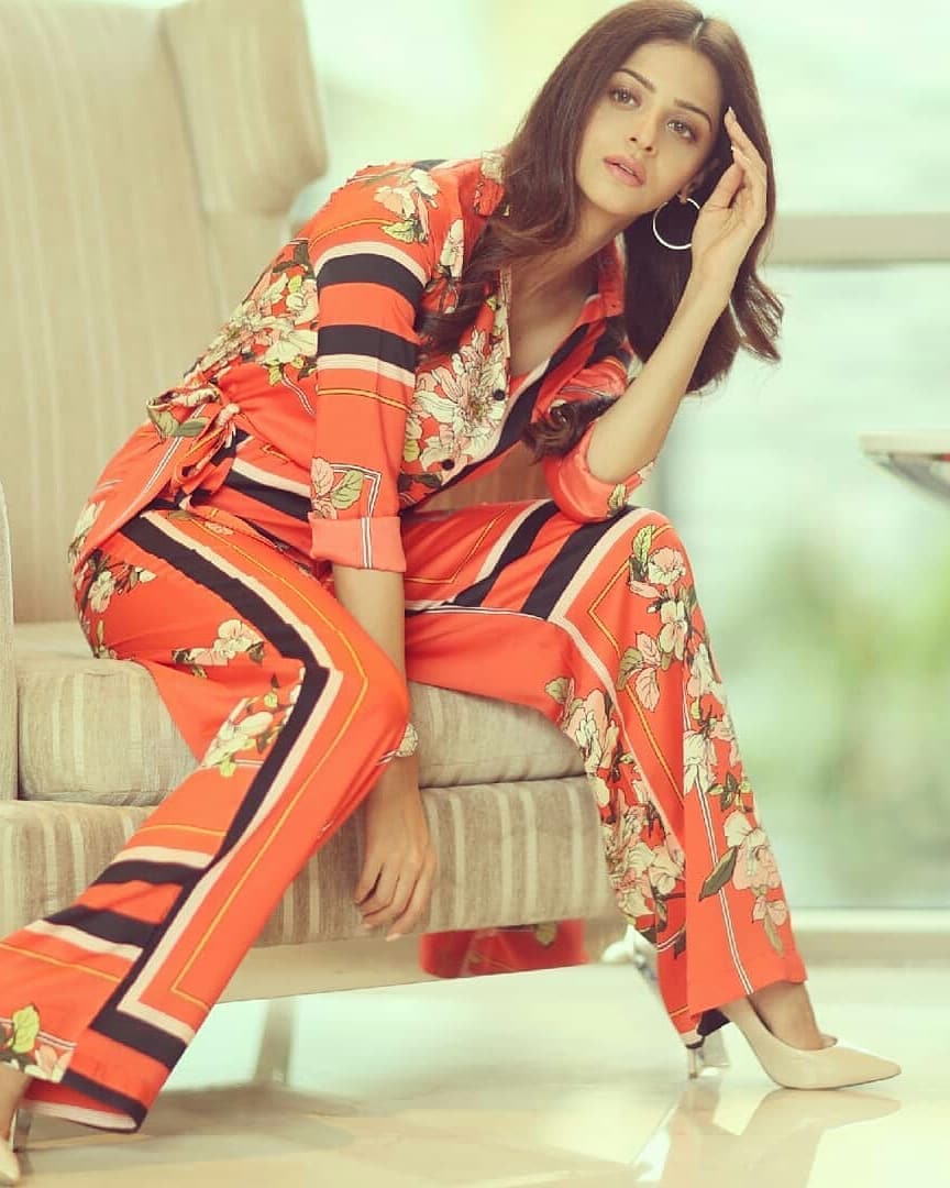Vedhika Cute Stylish Red Dress Stills