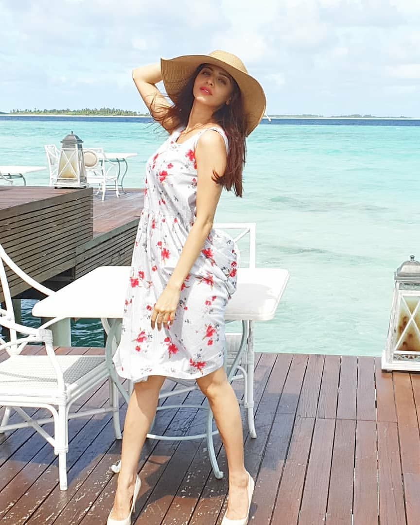 Vedhika Hot In Beach Side Photoshoot