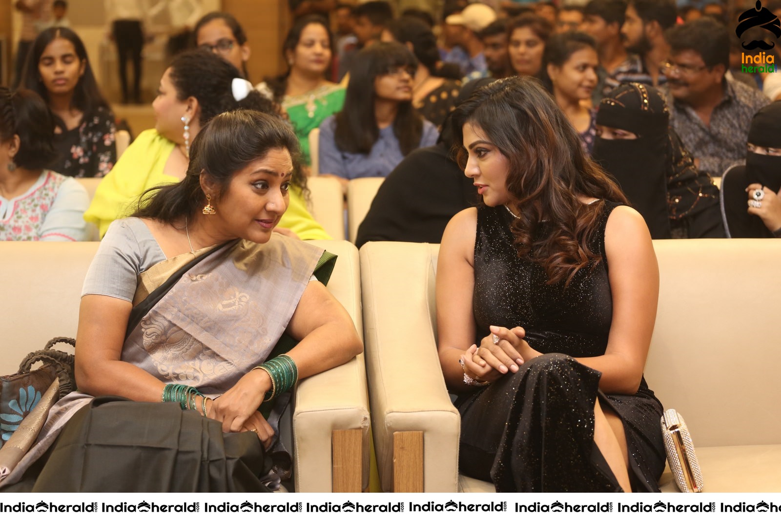 Veteran Actress Rohini and Lahari Shari Share a light moment