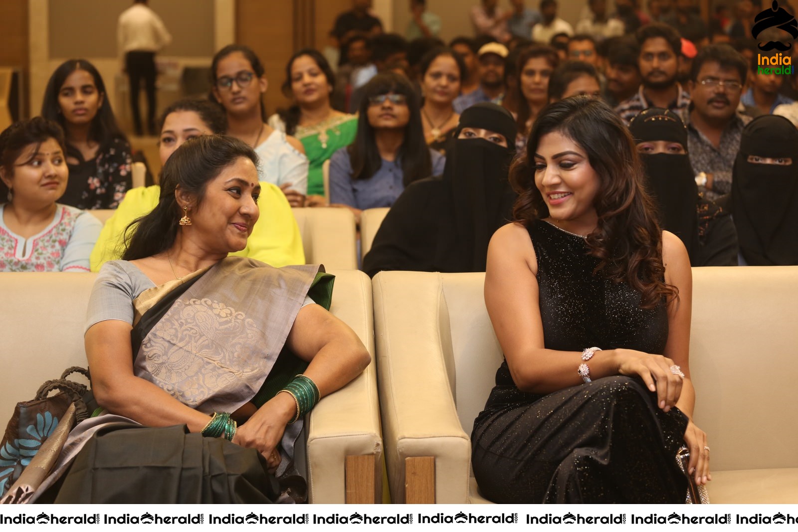 Veteran Actress Rohini and Lahari Shari Share a light moment