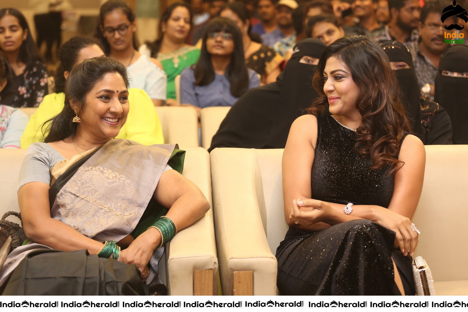 Veteran Actress Rohini and Lahari Shari Share a light moment