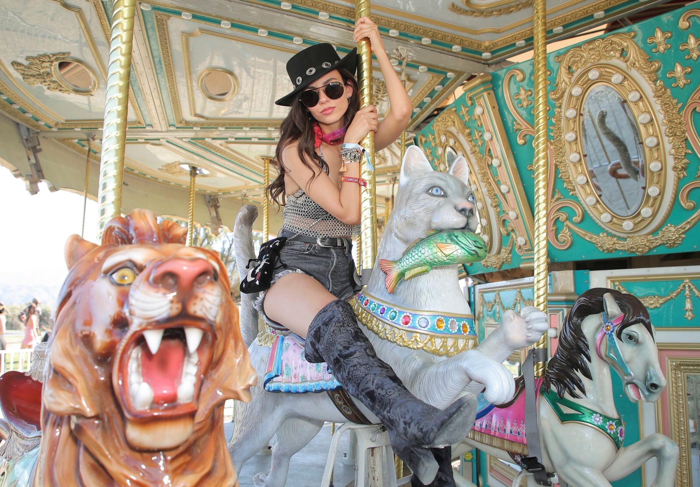 Victoria Justice At Revolve Party Coachella Valley Music And Arts Festival