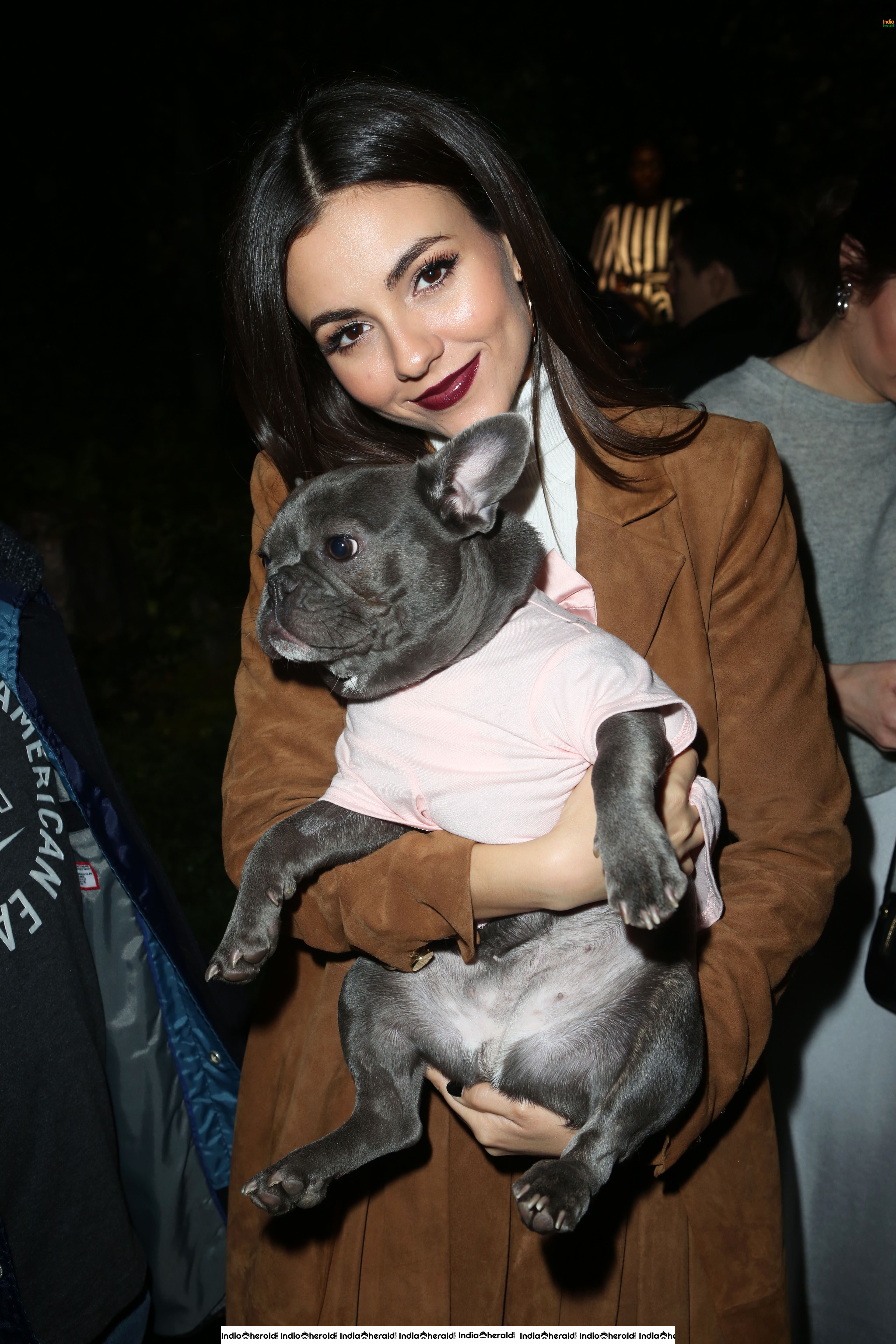 Victoria Justice at Stacey Bendet Fall 2020 Presentation in NYC Set 2