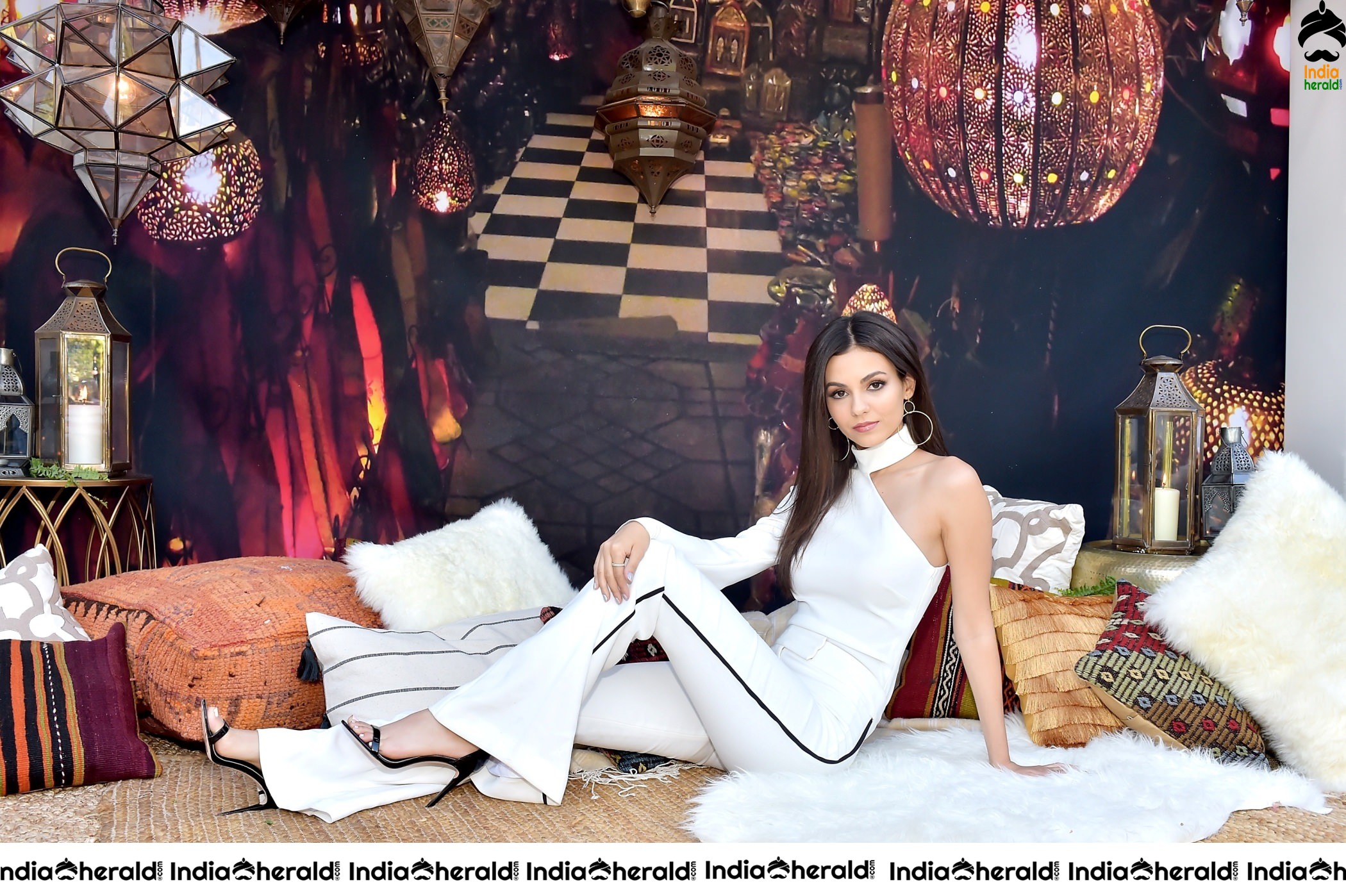 Victoria Justice Enjoying Girls Party and she was seen in White Attire Set 1