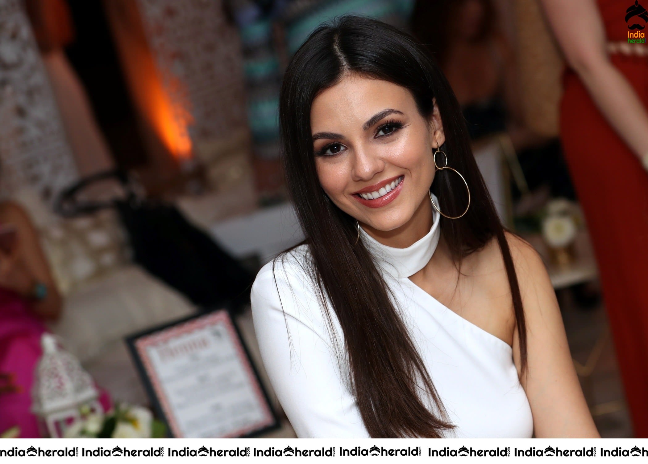 Victoria Justice Enjoying Girls Party and she was seen in White Attire Set 2
