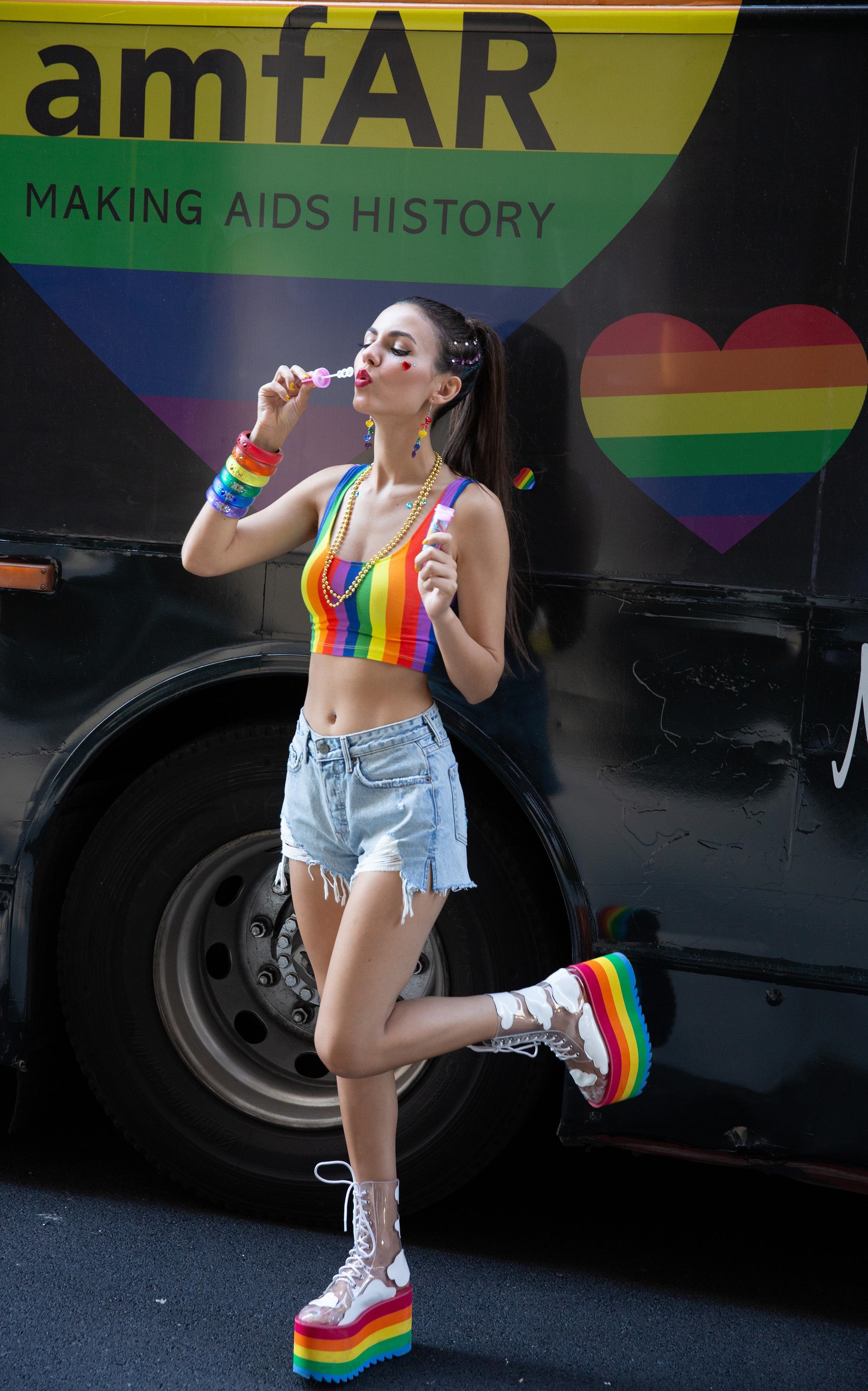 Victoria Justice In World Pride March In NYC Set 3