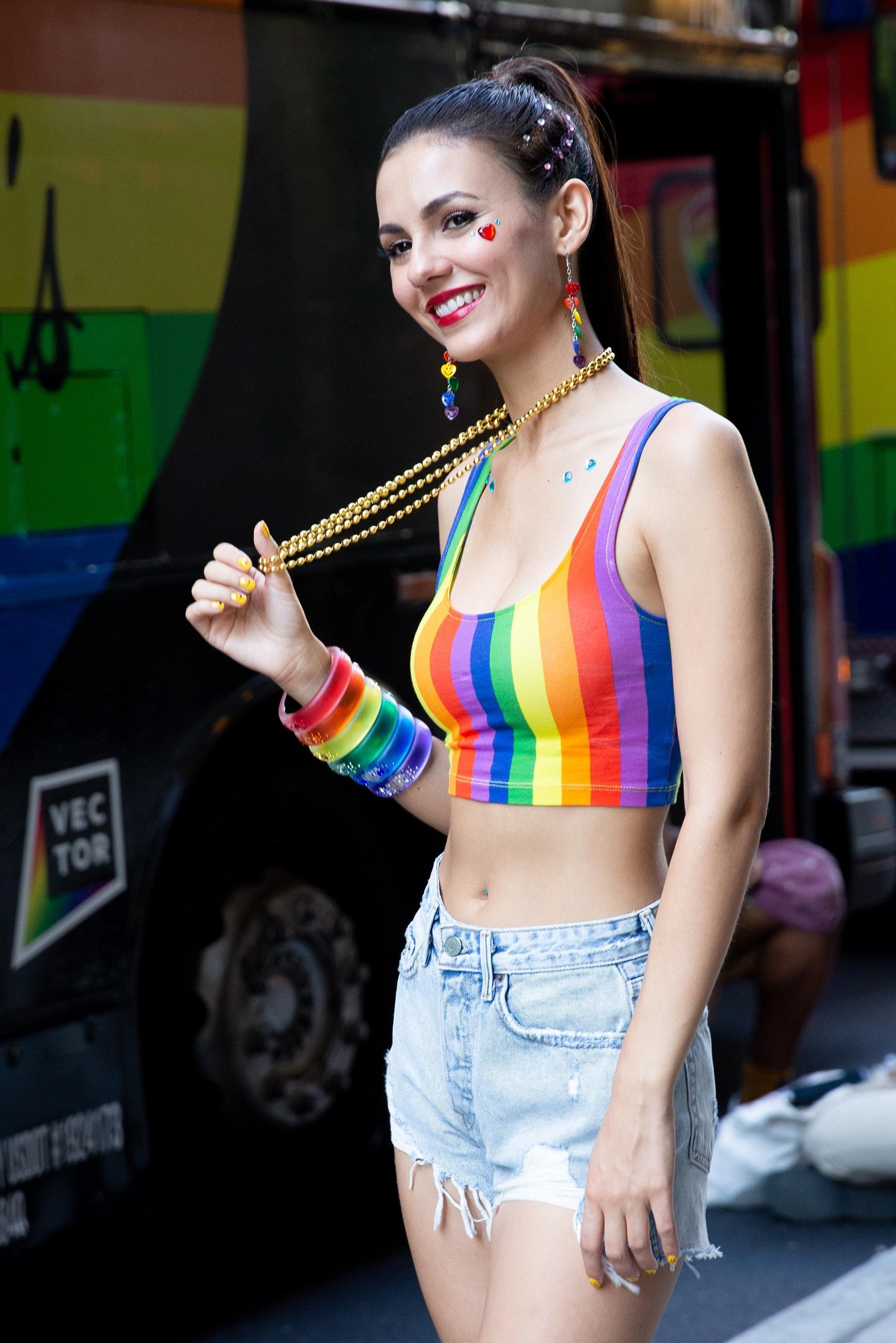 Victoria Justice In World Pride March In NYC Set 3