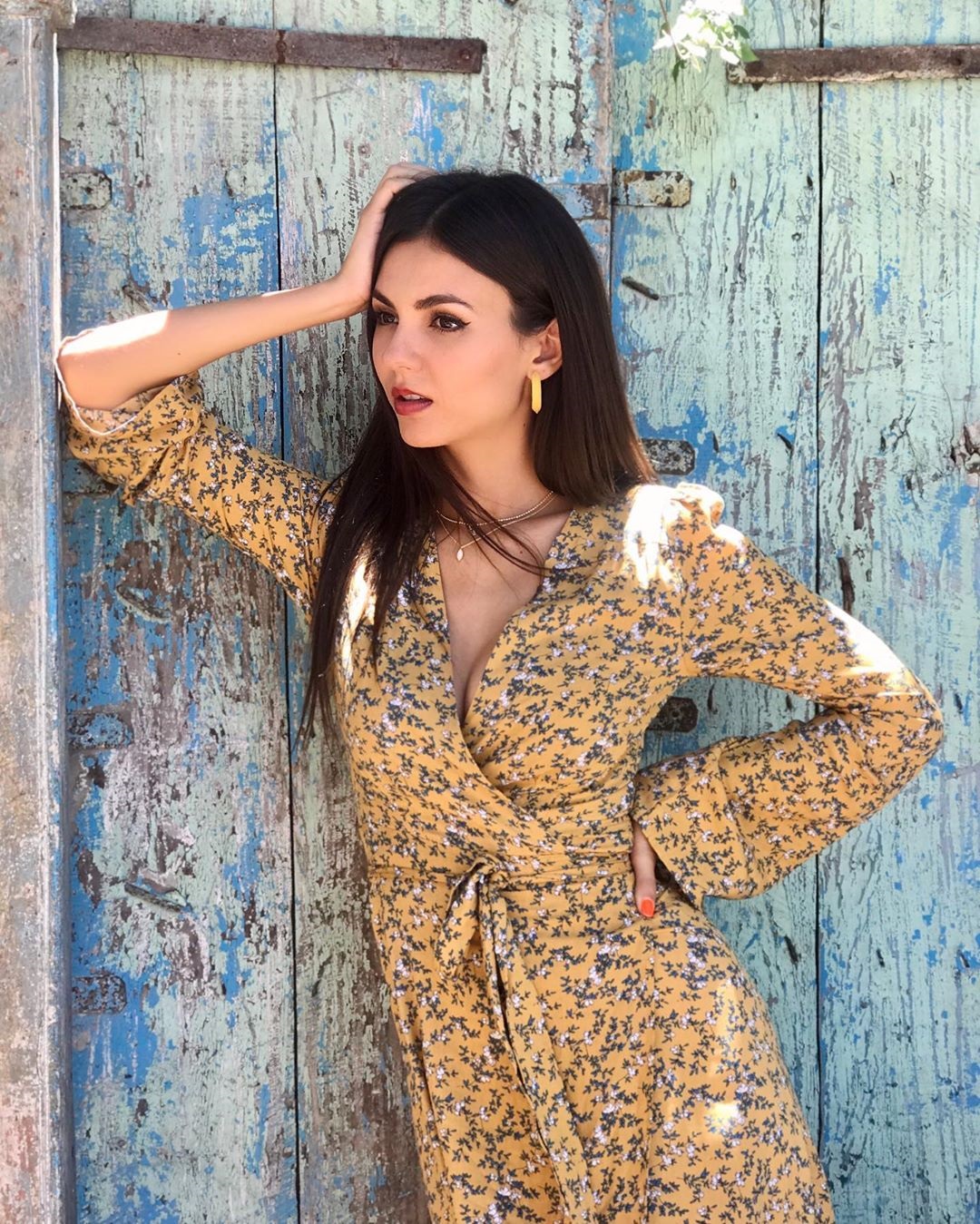 Victoria Justice Latest Hot Floral Shoot