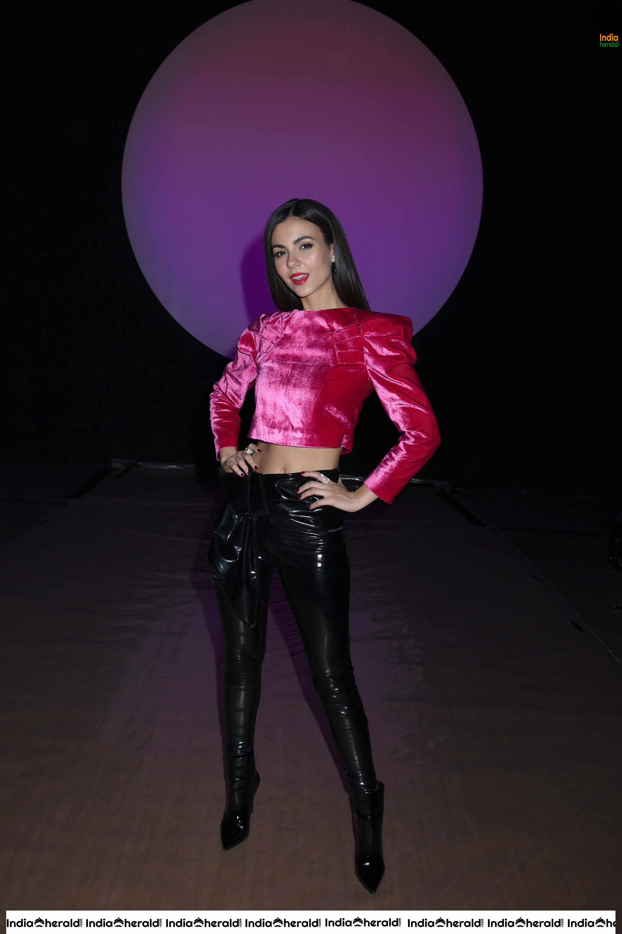 Victoria Justice Sexy Waistline show at Raisavanessa Fashion Show in New York