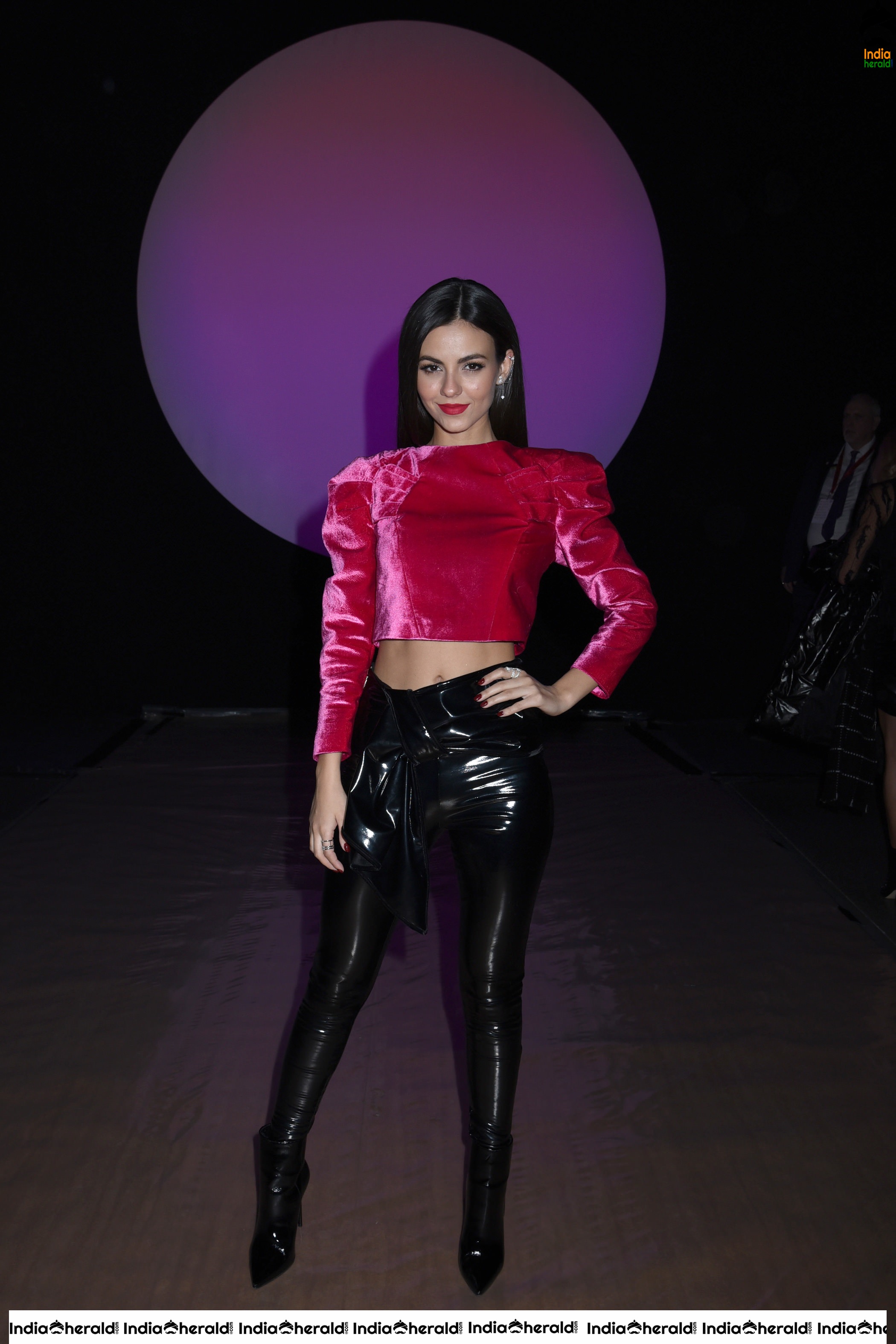 Victoria Justice Sexy Waistline show at Raisavanessa Fashion Show in New York