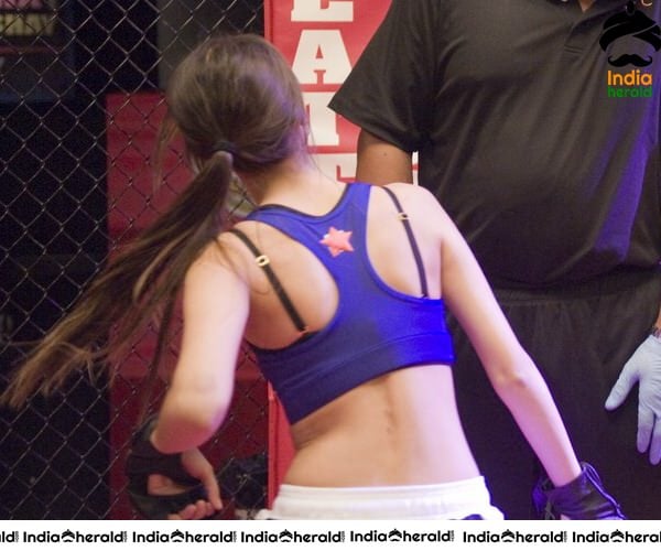 Victoria Justice Shows her Cleavage and Belly Button while fighting iCarly