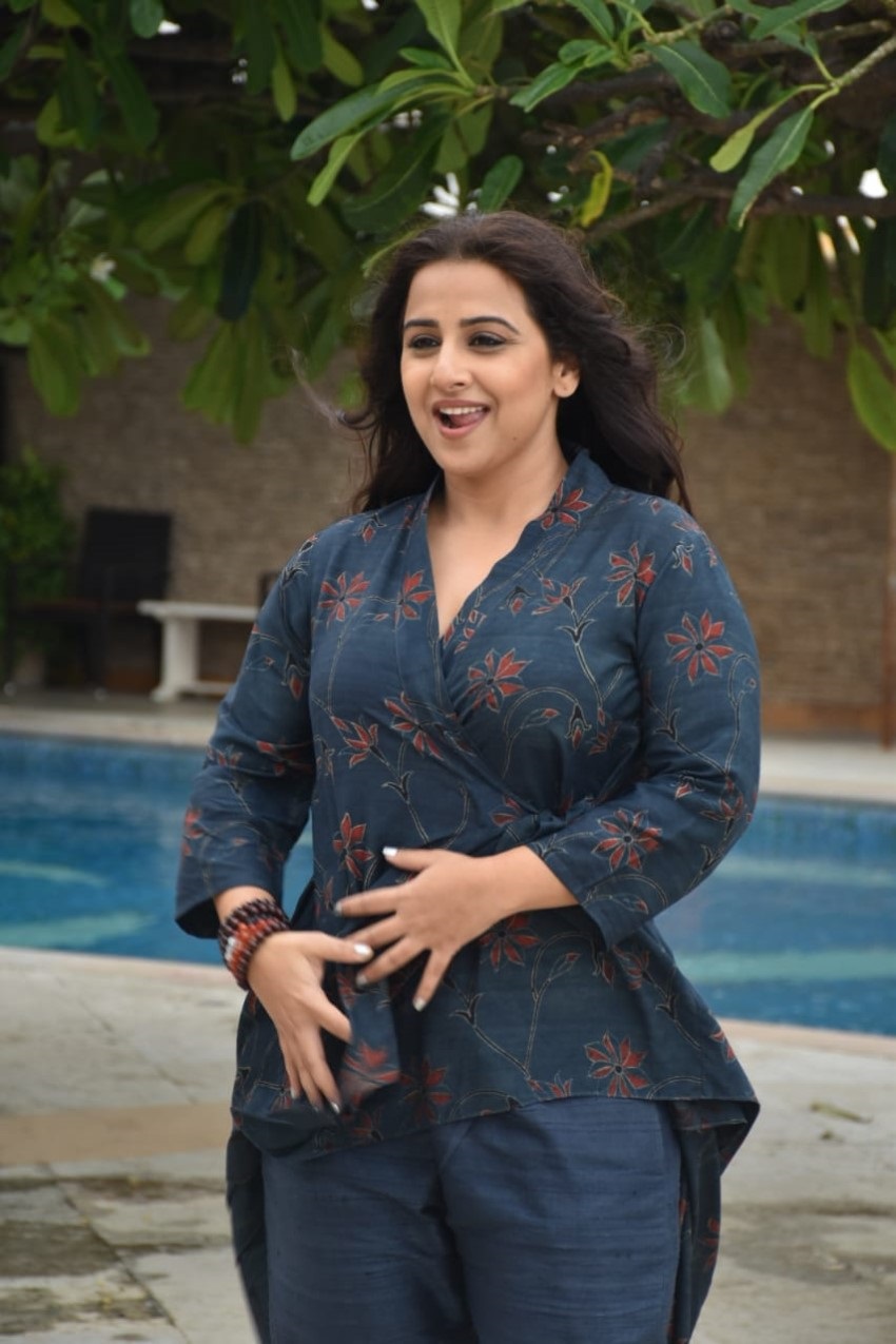 Vidya Balan At The Promotion Of Mission Mangal In Juhu