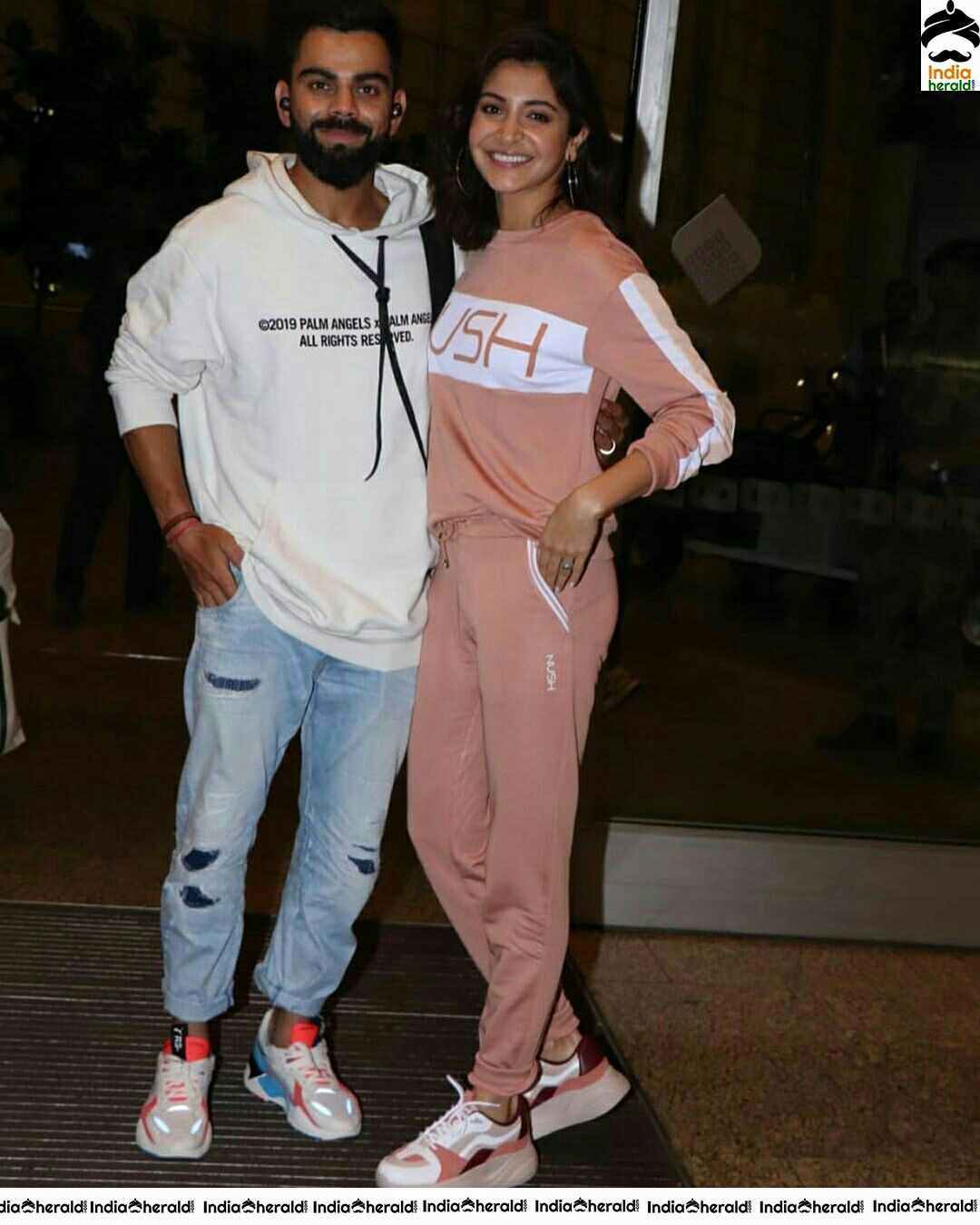 Virushka Spotted Together At Mumbai Airport
