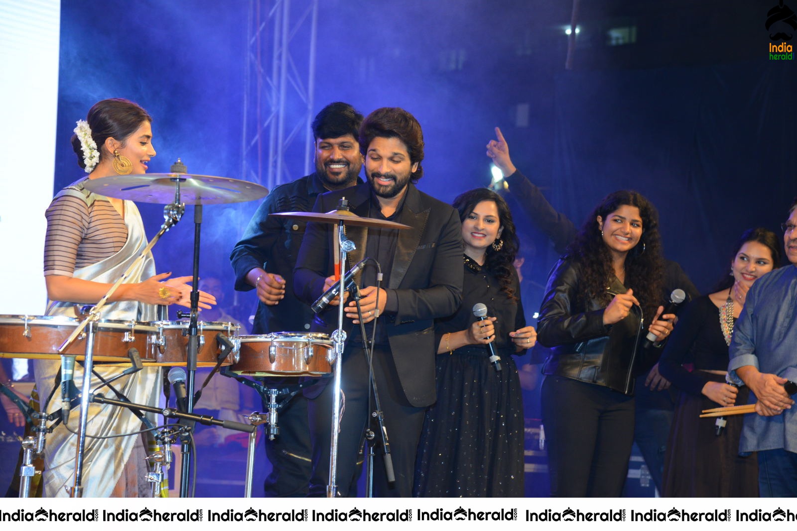 When Pooja Hegde started playing drums along with Sivamani Set 1