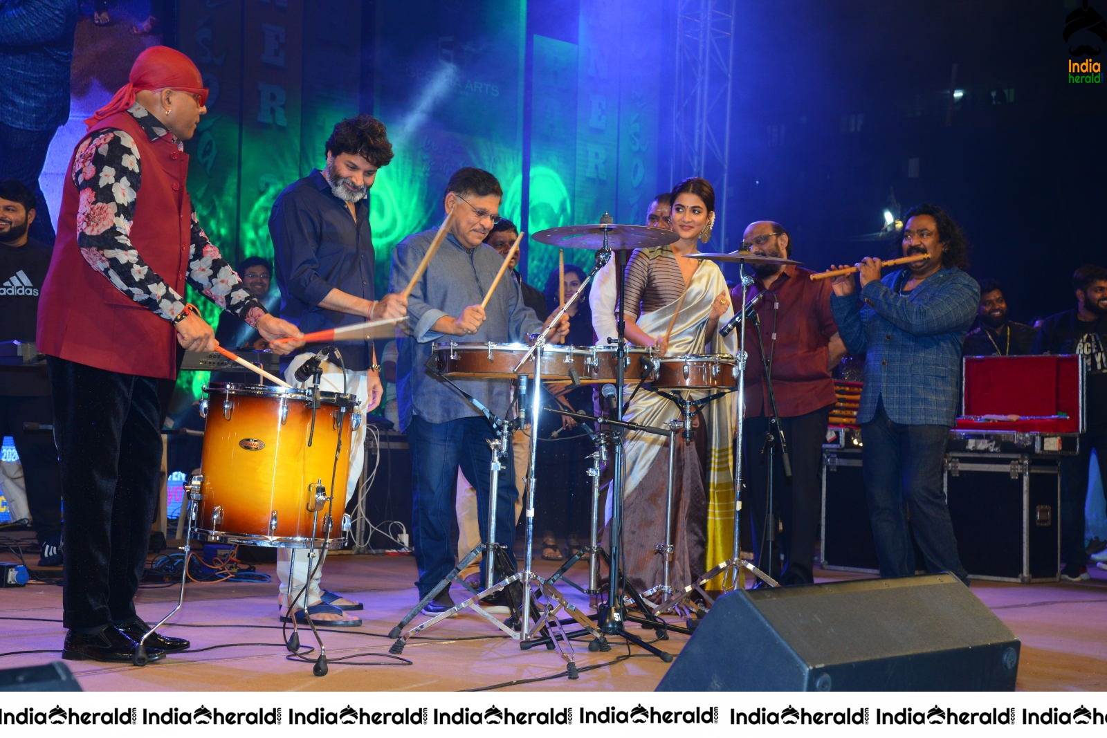 When Pooja Hegde started playing drums along with Sivamani Set 1