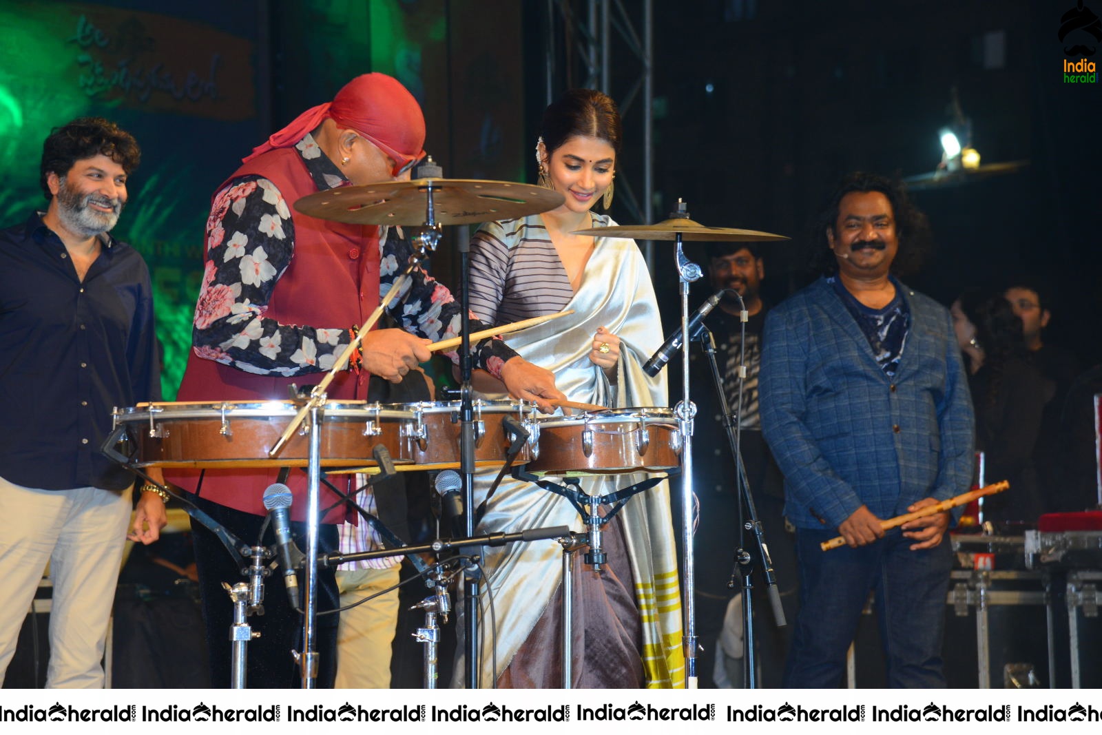 When Pooja Hegde started playing drums along with Sivamani Set 3