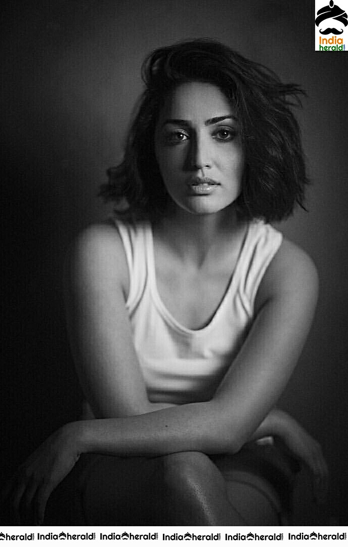 Yami Gautam Hot In Black And White Photoshoot