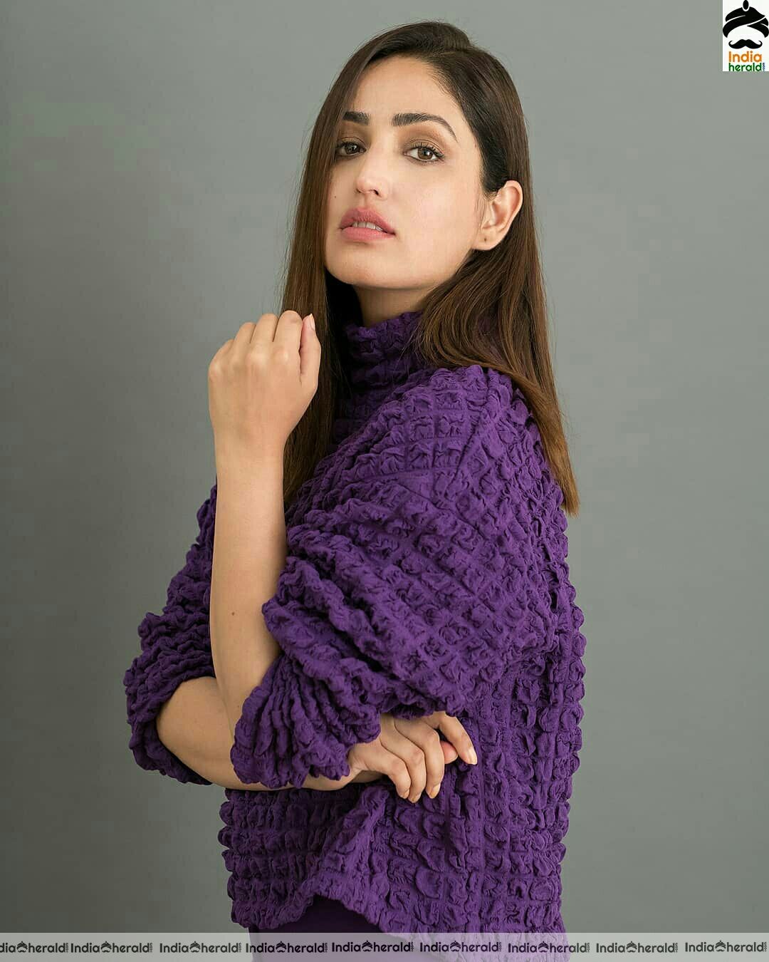 Yami Gautam Hot Violet Dress Stills