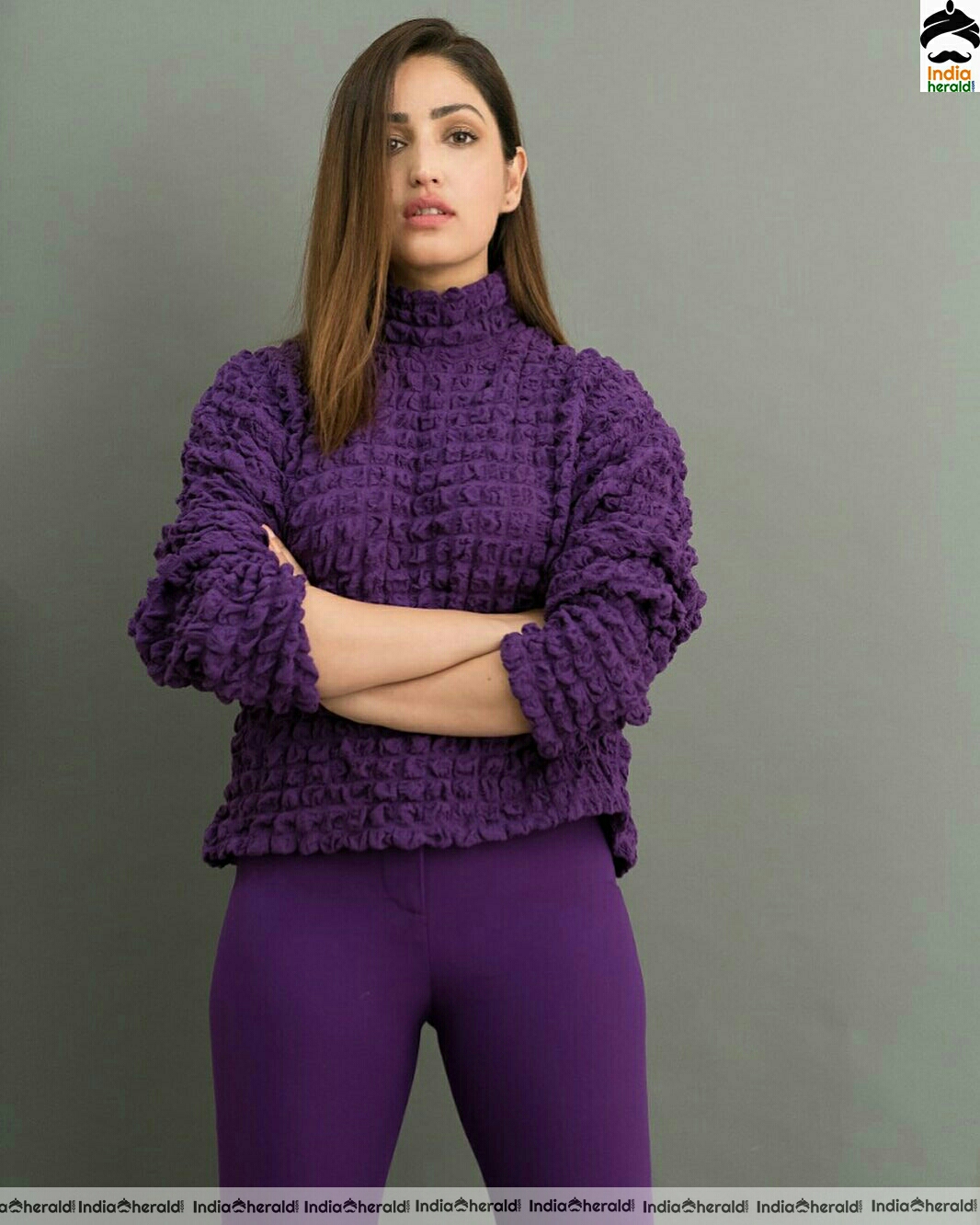 Yami Gautam Hot Violet Dress Stills