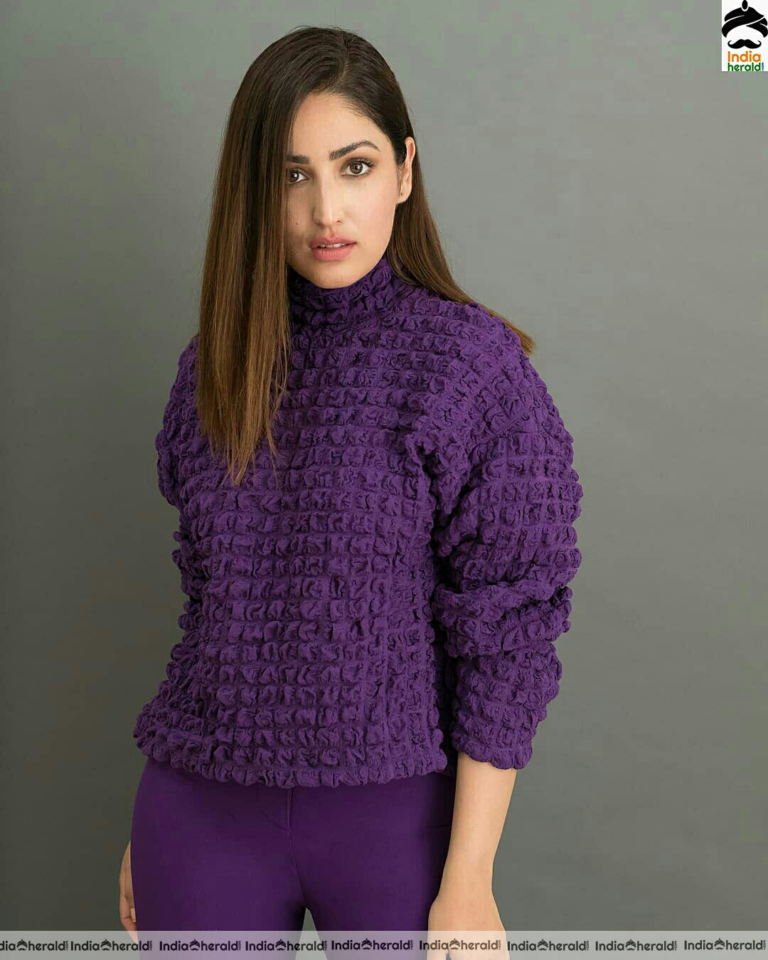 Yami Gautam Hot Violet Dress Stills