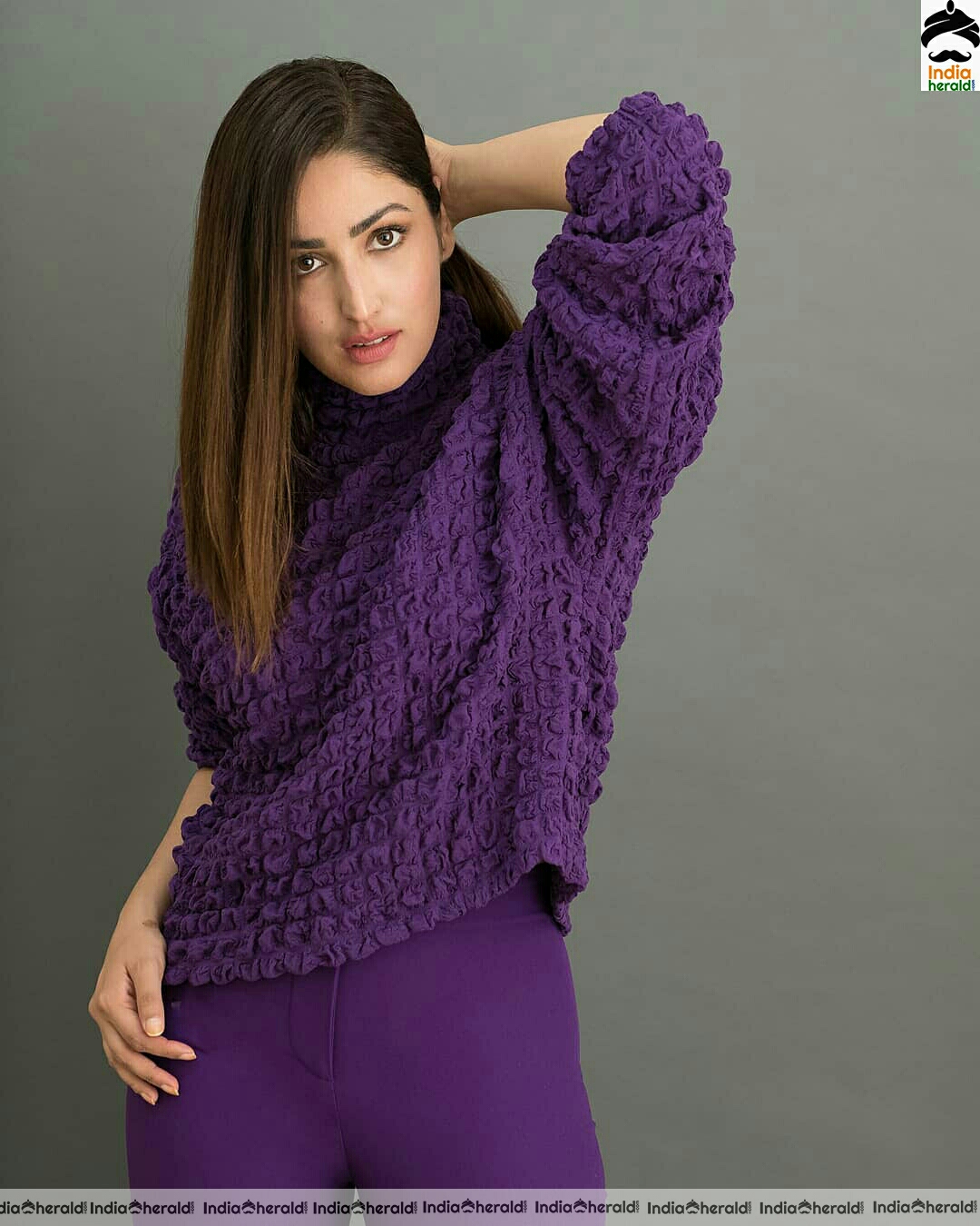 Yami Gautam Hot Violet Dress Stills