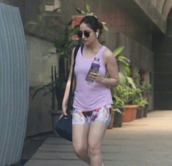 Yami Gautam Looking Hot Outside A Gym In Bandra