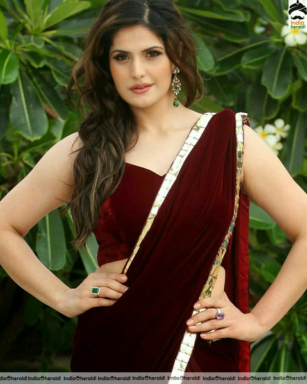 Zarine Khan shows her hot curves in saree
