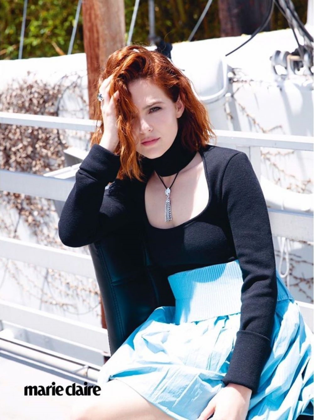 Zoey Deutch Boses For Marie Claire Malaysia August 2019 Issue