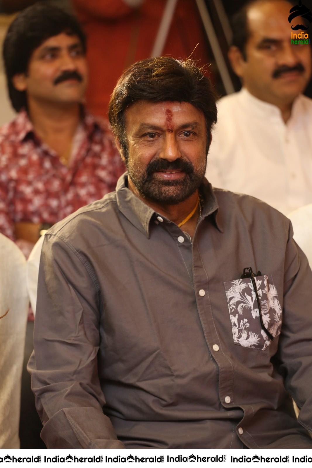 Actor Balakrishna Smart Looking Stills at Ruler Success Meet Set 1