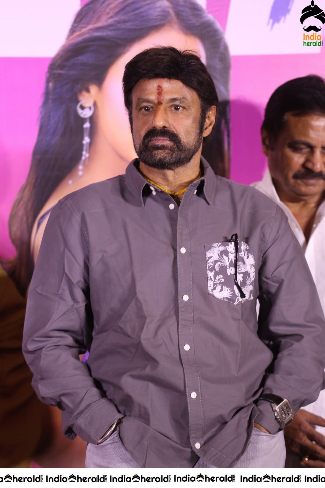 Actor Balakrishna Smart Looking Stills at Ruler Success Meet Set 2