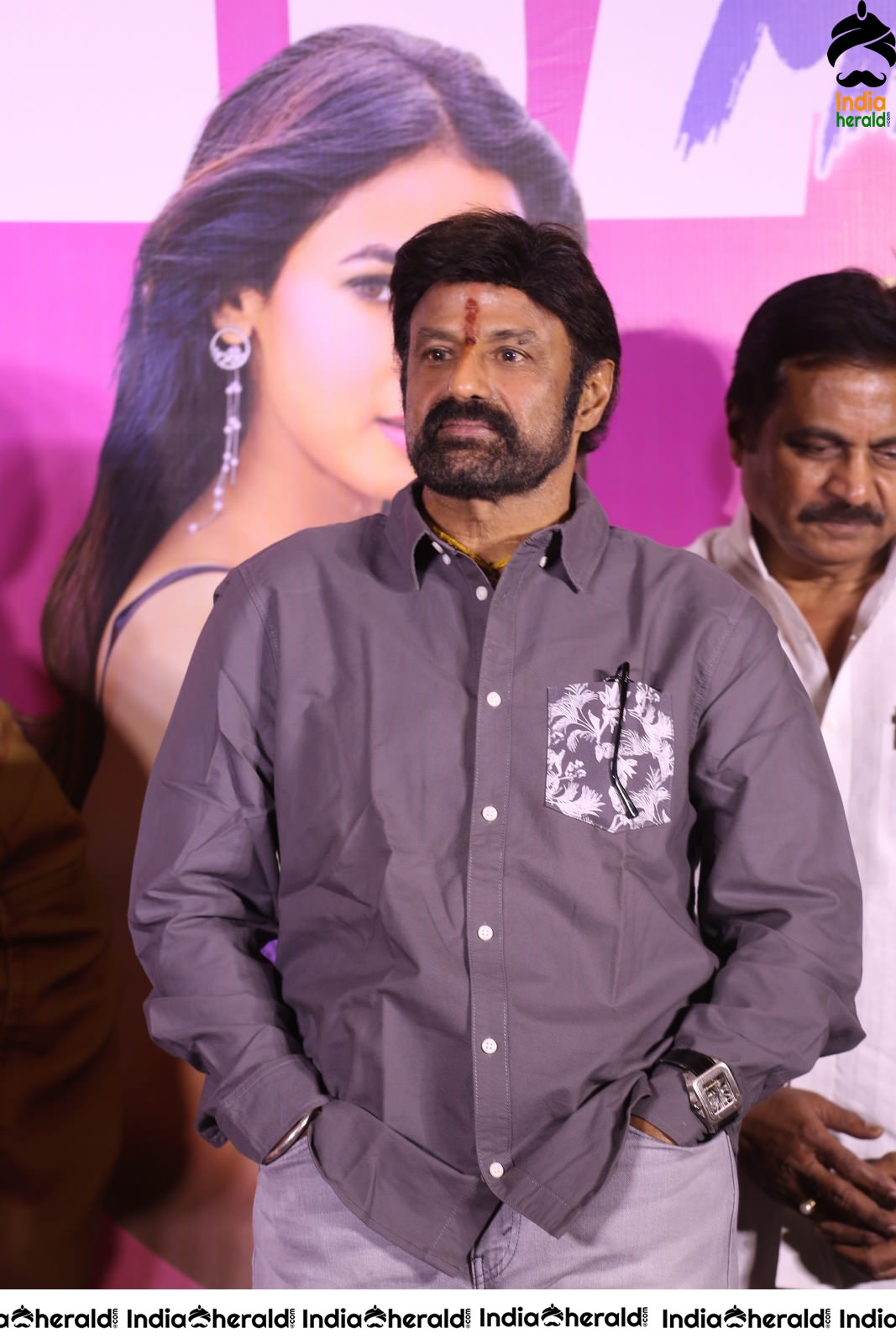 Actor Balakrishna Smart Looking Stills at Ruler Success Meet Set 2