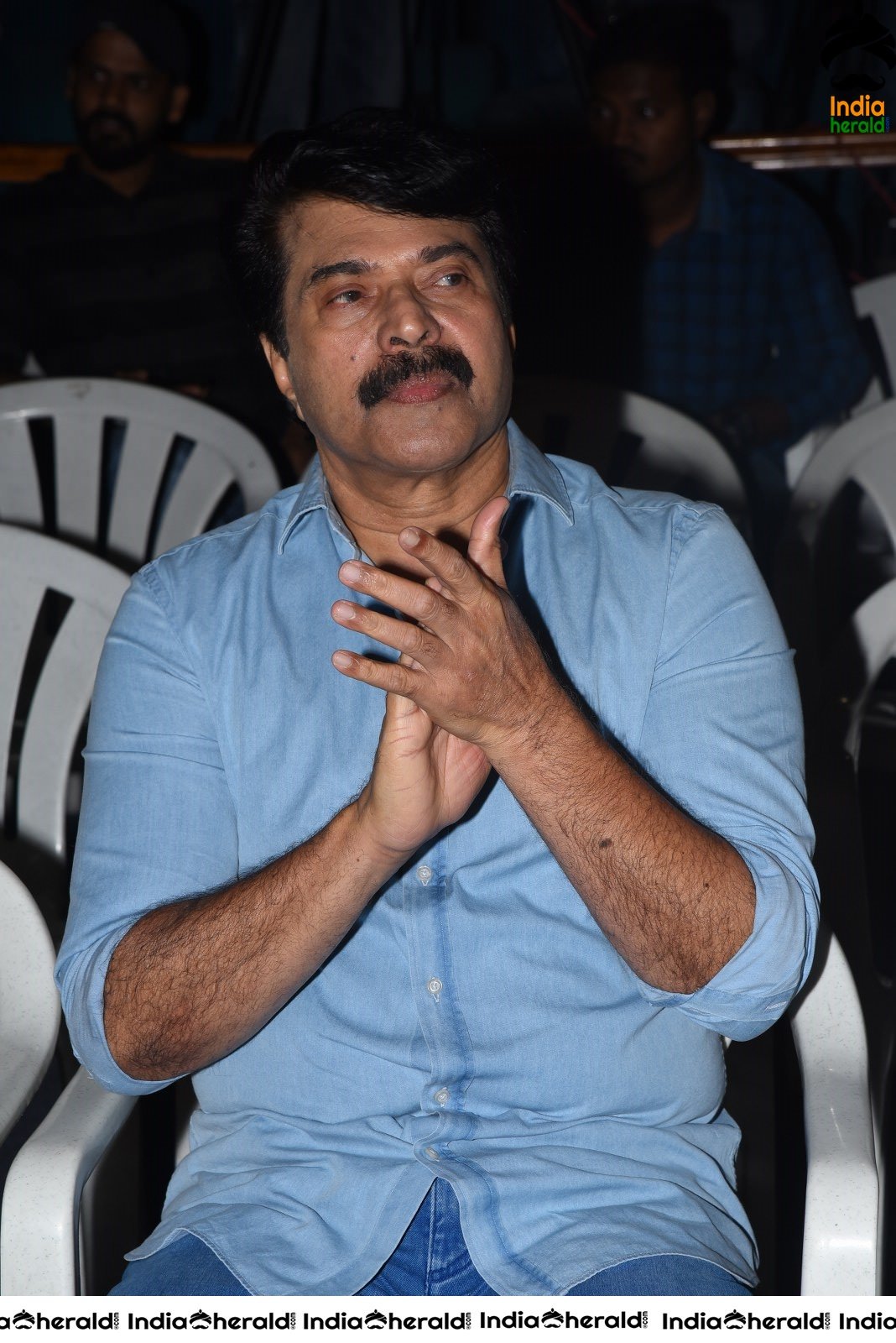 Actor Mammootty Stills from Mamangam Movie Trailer Launch Set 1
